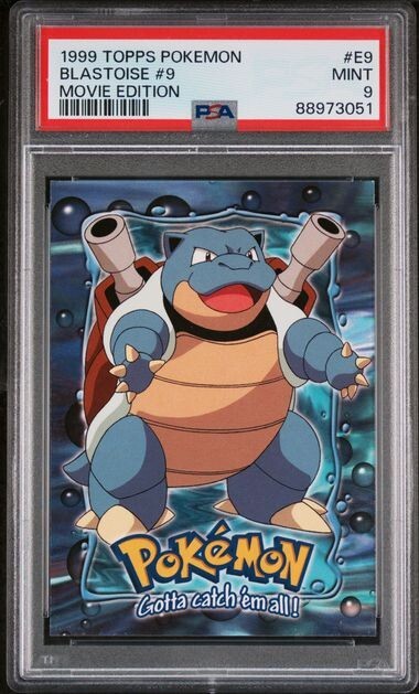 1999 Topps Pokemon #E9 Blastoise #9 PSA 9 MINT