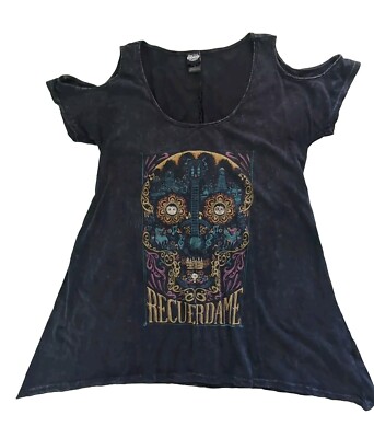 Disney Pixar Coco Women s Top Size Medium Made In USA  Dia De Los Muertos
