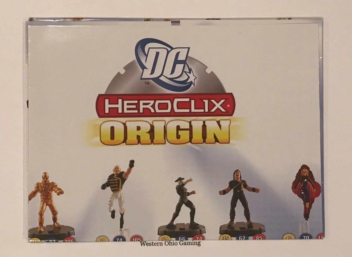 Heroclix DC Origin Set Checklist Poster NEW 3' x 2' JSA Museum Map
