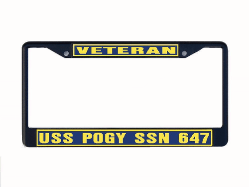 Telaio targa USS POGY SSN 647 US Navy auto militare-camion-RV VETERINARIO - Foto 6 di 8