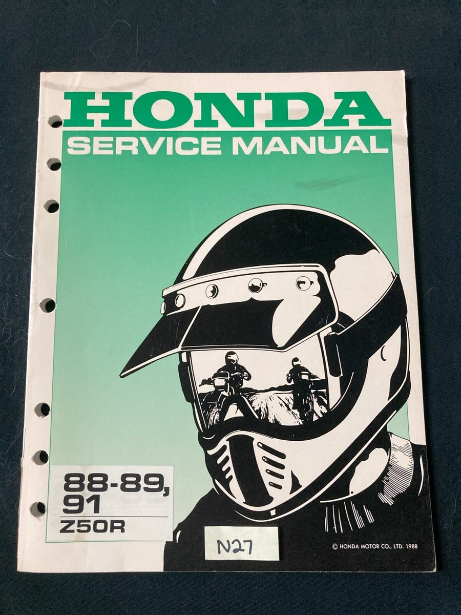 OEM HONDA 1988 - 1989 1991 Z50R SERVICE MANUAL | eBay
