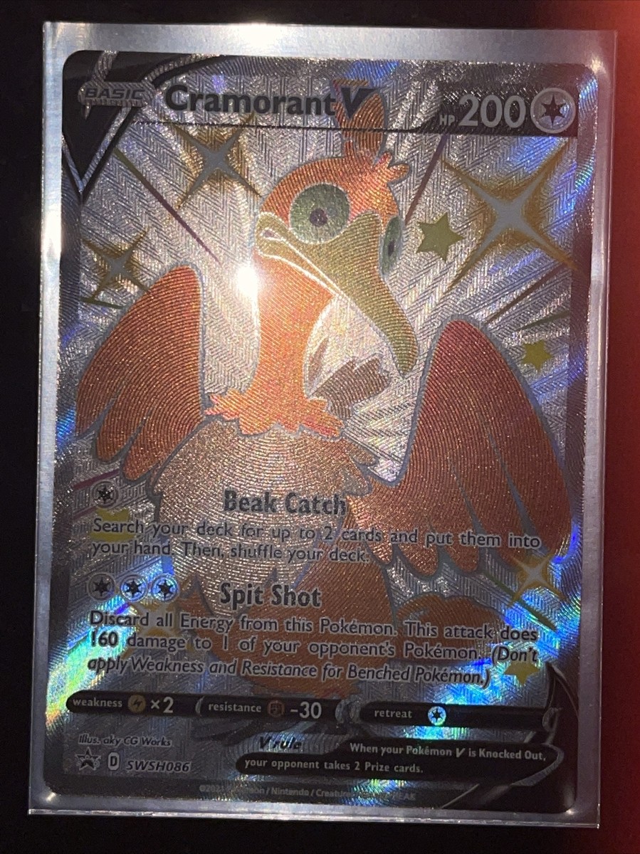 Pokemon TCG Cramorant V Promo (Full Art) Near Mint Shining Fates SWSH086 |  eBay