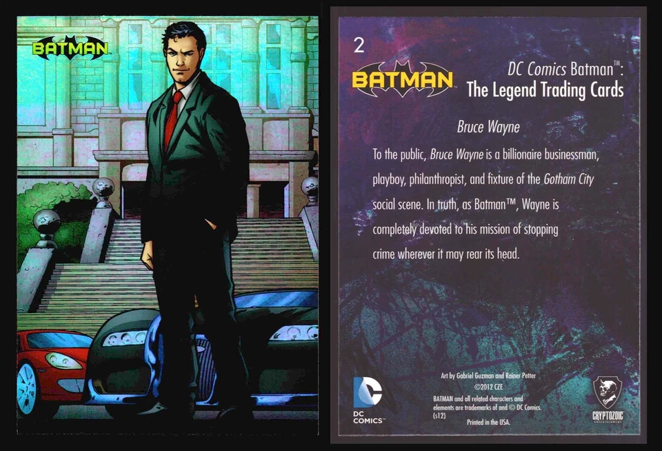 DC Comics Batman The Legend Parallel HoloFoil Base Trading Card Singles #1-63 - Image 2 of 4