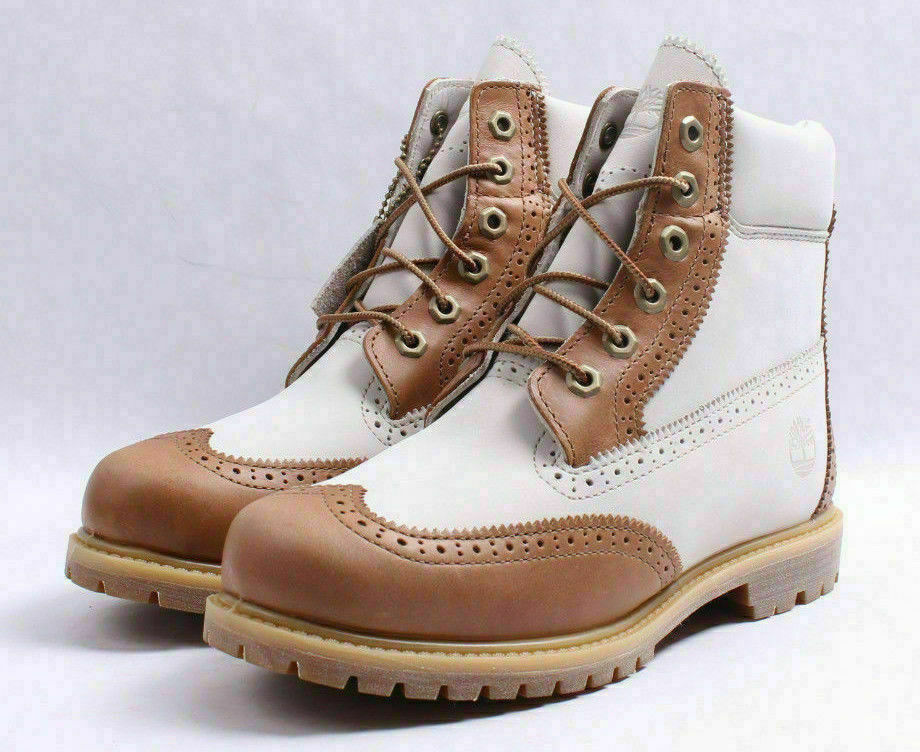 Women Boots Brogue Wingtip A1G6T Tan 