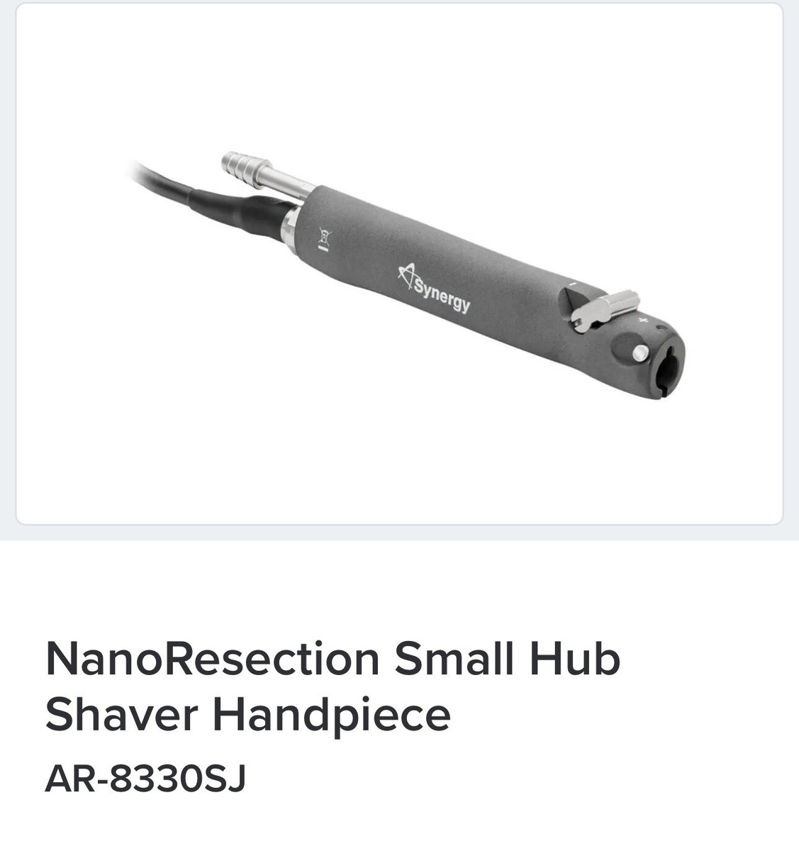 Arthrex NanoResection Small Hub Shaver HandpieceAR-8330SJ. V. Good