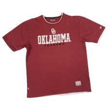 Vintage 90s Oklahoma Sooners 1992 T Shirt Double Collar Red XL USA Made