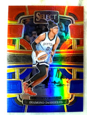 Diamond DeShields 2024 Panini Select WNBA Red & Blue Prizm Card-#327/399 Sky