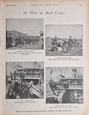 1900 Print Boer War Durham Miliz Ost-London Erholungsfl&auml;che Port Elizabeth
