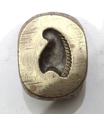 Vintage Bronze Jewelry Die Mold/Mould India Hand Engraved For Jewellery Making