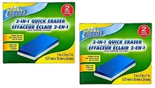 ( LOT 2 ) Scrub Buddies, 2 in 1 Quick Eraser Sponge & Eraser 2-pk/Box NEW SEALED