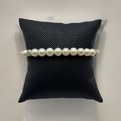 Süßwasserperlen/Swarovski Strang Armband