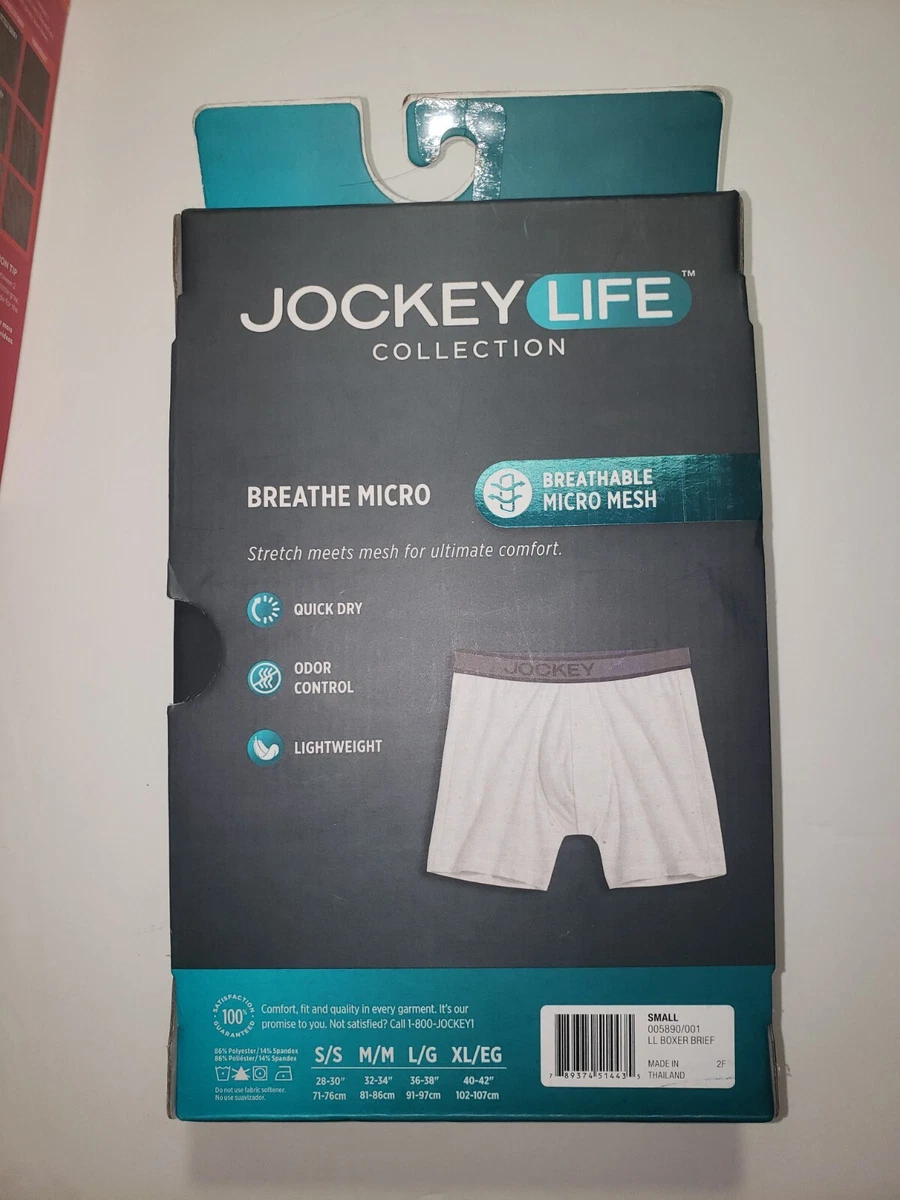 NWT Jockey Life Men 3 Pack - Long Leg Boxer Brief - Underwear