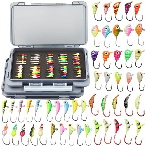 100pcs Ice Fishing Jigs Kit - Crappie & Walleye Lures, Tackle Box Gear, Gifts fo - Image 2