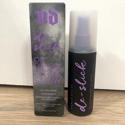 Urban Decay De-Slick Oil Control Makeup Setting Spray 4.0 oz 118 ml New