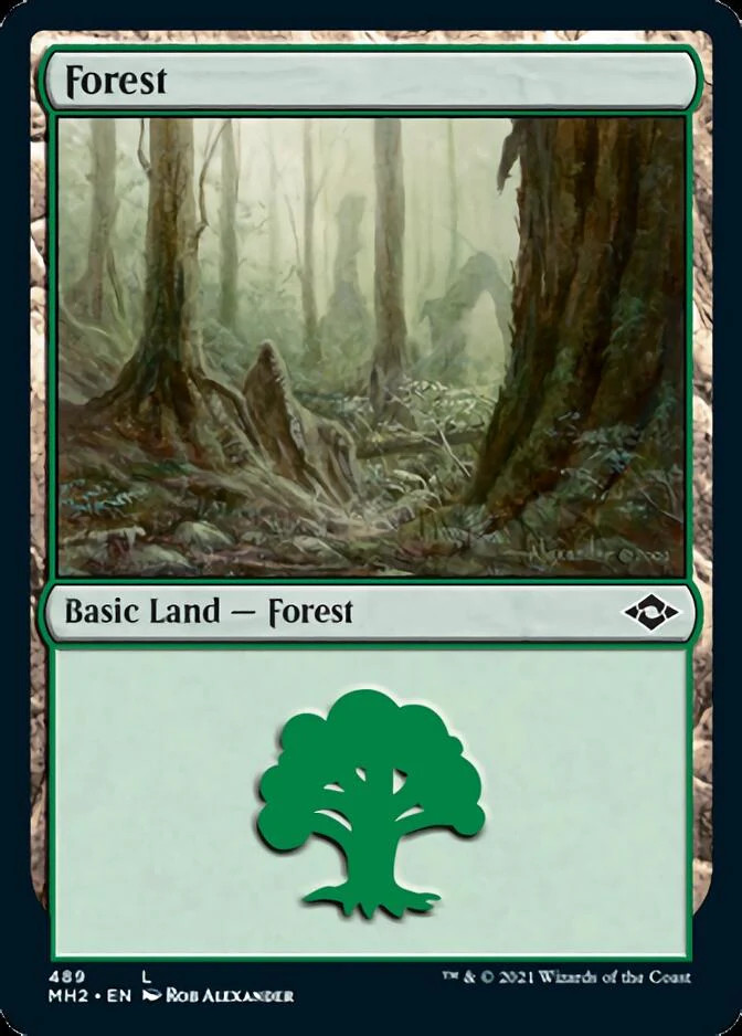 Forest (489) [Modern Horizons 2] Magic MTG