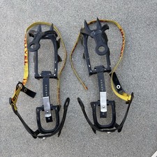 Grivel G12 Crampons Vtg with Green Mountain Tools Carrying Case Climbing Ice.
