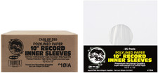 250 10" Polylined Record Inner Sleeves HEAVYWEIGHT Paper Plastic ARCHIVAL 10IA