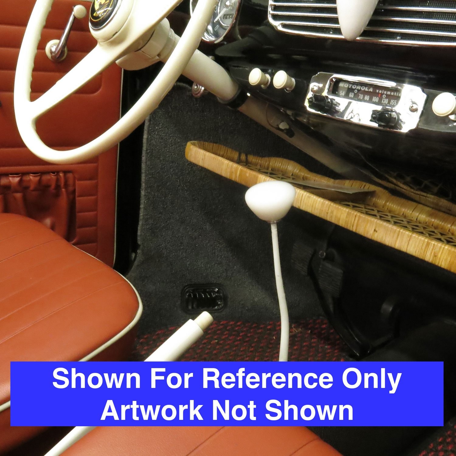 Blue Shift Pattern 24n White Retro Shift Knob w/ M16x1.5 Insert Shifter Auto