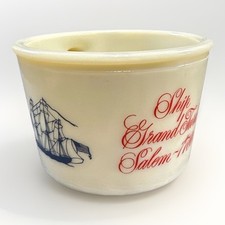 Vtg Old Spice Shaving Glass Mug 1950s MCM Old Turk Shulton 8 T7C