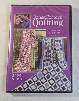 Fons & Porter's Love of Quilting 2400 Series (DVD, 2014) Instructional Craft NEW