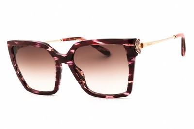 CHOPARD SCH371S 01G2 Sunglasses Burgundy Frame Brown Lenses 56mm