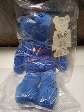 NOLAN RYAN 26713/36K BLUE AUTO EXPRESS COOPERSTOWN COLLECTIBLE BEAR PLUSH-NEW