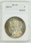 1885-O $1 Morgan Silver Dollar ANACS MS64 Gen 1 (Ty 2) Holder Choice BU+ C4458