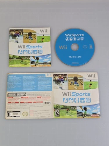 Wii Sports (Nintendo Wii) Cardboard Sleeve CIB Plays LOOK