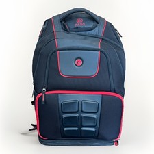Paquete de 6 Seis Fitness Elite Voyager 500 Mochila de Gimnasio Bolsa de Preparación de Comidas Negra y Roja