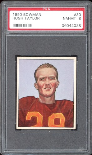 Hugh Taylor #30 1950 Bowman card