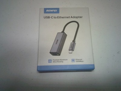 BENFEI USB-C to Ethernet Adapter USB Type-C (Thunderbolt 3/4) to RJ45 Gigabit...