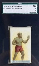 1911 Wills's Boxers Battling Jim Johnson SGC 5 (60) Excellent! Heavyweight!!!