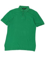 FILA Mens Polo Shirt Large Green Cotton BZ09