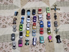 Lot Of Micro Machines And Accessories Micro Express New And Old Vehicles & Cards