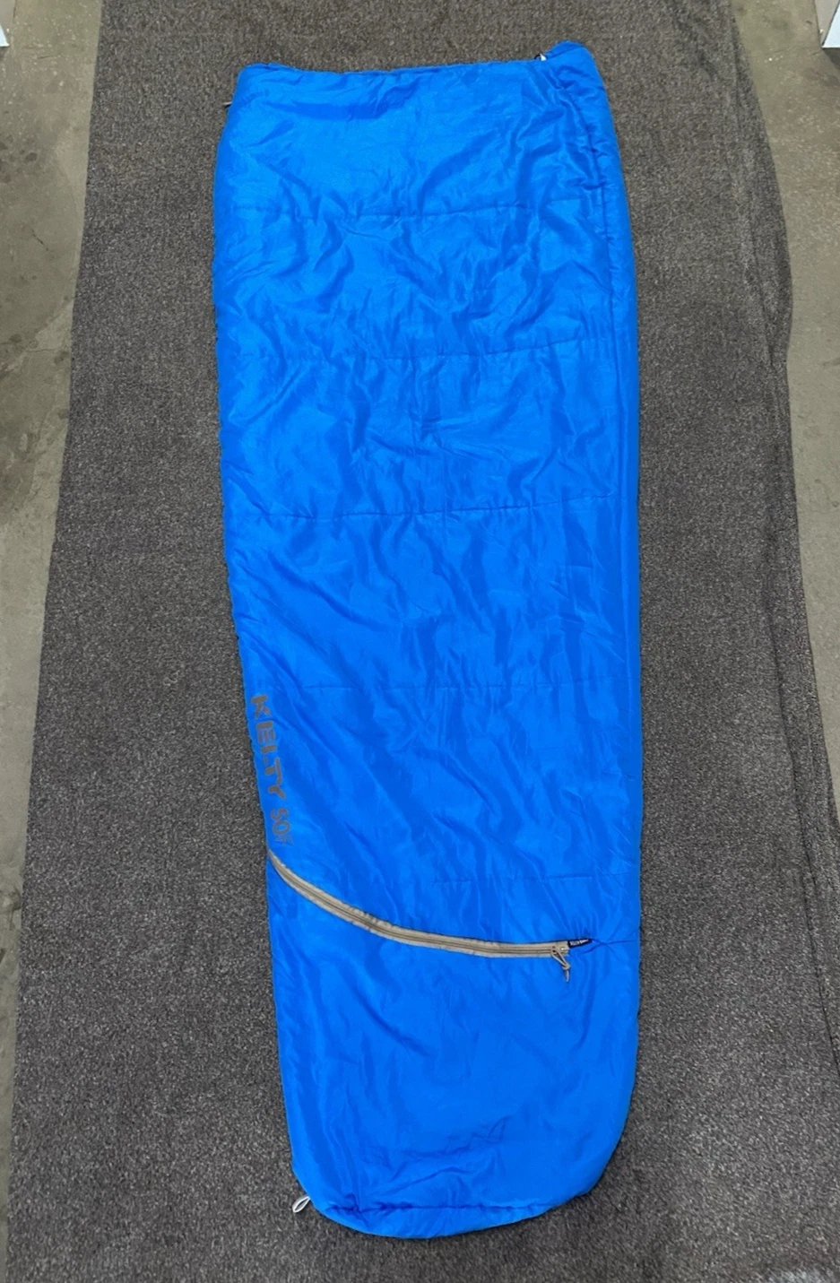 Kelty Sleeping Bag Blue Kelty 50F RAMBLER 73"x29" Camping Hiking Outdoor