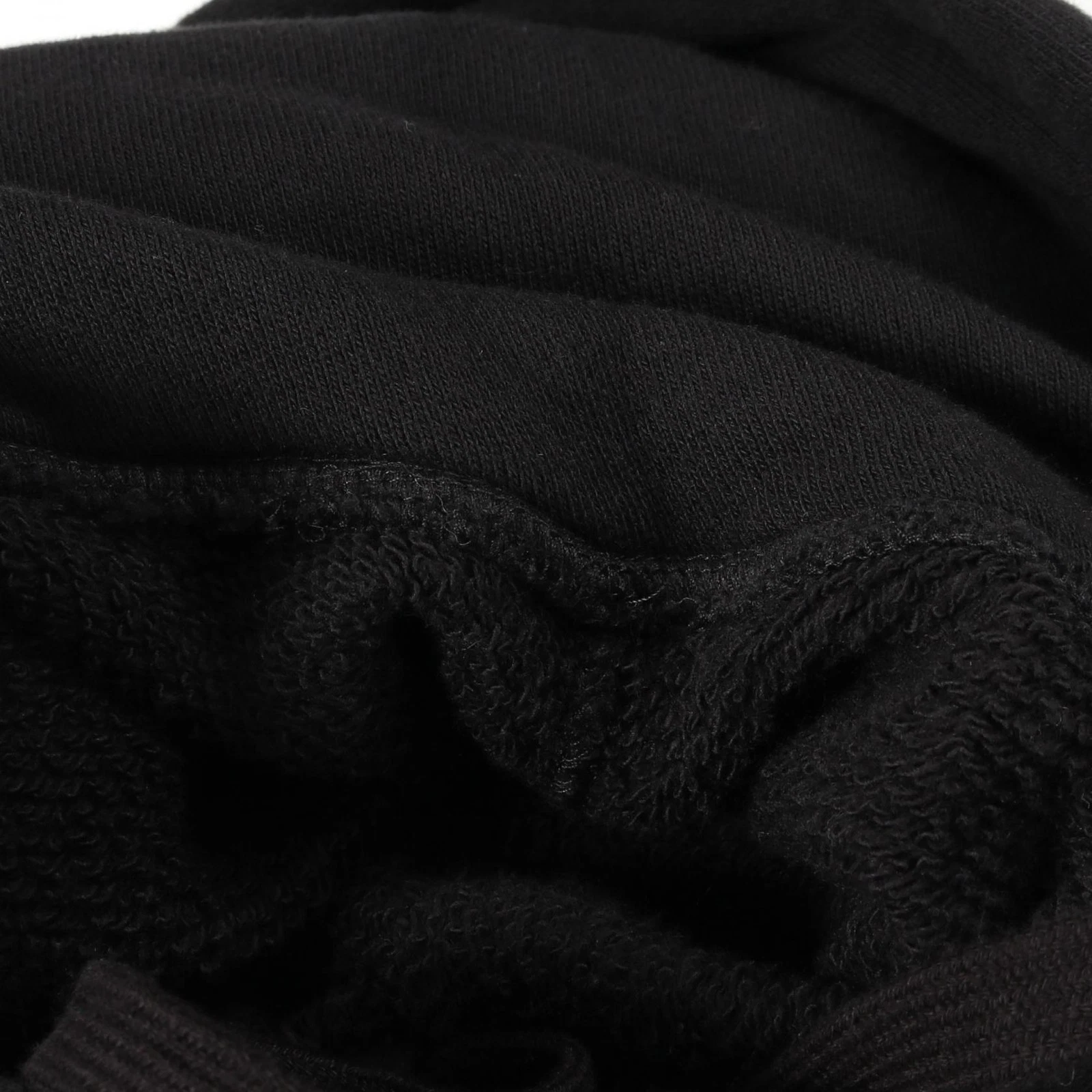 GUCCI Interlocking G Felpa con Cappuccio Abbigliamento Top Cotone Uomo Nero Bianco 475374