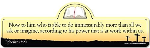 Ephesians 3:20 Bible Verse Sign | Now to him who is able to do immeasurably M...