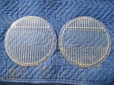 Vintage Parabeam Flat Glass Headlamp Headlight Lenses 8 2732 X 7 1516 J.g. Co