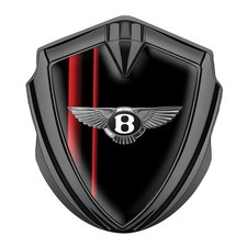 Metallemblem mit Silikon-Bentley-Logo für Autoinnenraum und Tuning,60mm/65mm