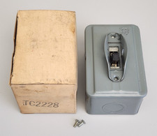 General Electric GE TC2228 Tumbler Switch 20 Amp 240VAC Type RB 2 Poles New Open