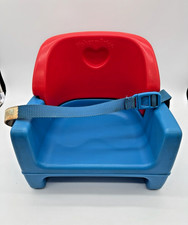 Vintage 1990 Fisher Price Grow With Me Booster Seat Red / Blue Plastic 9118