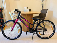 Specialized Hotrock 24in Kids Bike 7 Speed V-Brake Black/Pink Kickstand