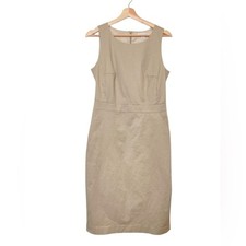 Banana Republic Khaki / Tan Cargo Midi Sheath Dress Size 6 Career Professional