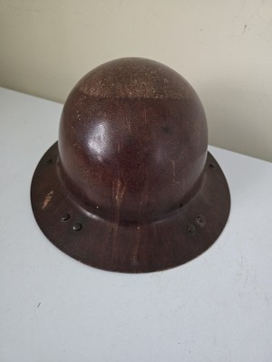 Vintage MSA Skullgard Hard Hat Helmet Type K Full Brim Mill Mine Worker
