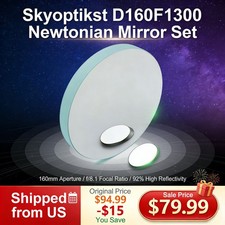 160mm f/8.1 Mirror Set - 1/10  Spherical, Primary Secondary for Newtonian US