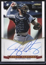 #JM Jeremy Martinez 2012 Panini USA Baseball 18U Signatures /349 LIS