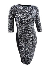 Lauren by Ralph Lauren Women's Printed Stretch Dress