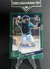 2023 Donruss Optic Harry Ford Green Stars Rated Prospect Auto 12/15 Seattle
