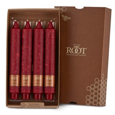 Root Candles Unscented Dinner Candles Premium Beeswax Blend Boxed Candle Set,