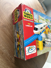 Vintage TOMY Tomica World Road & Rail System 7421 Large Train Set Age 3+